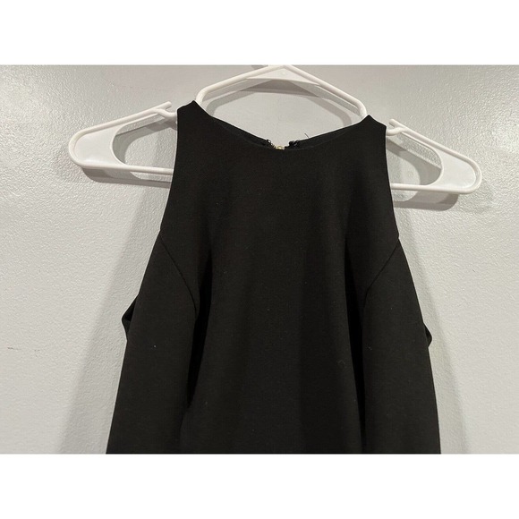 Betsy & Adam Hi Low Black Ruffle Gown 2 NWOT - Picture 4 of 8